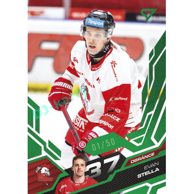 2025/26 Sportzoo ELH 2. serie #356 Evan Stella Emerald Green xx/50