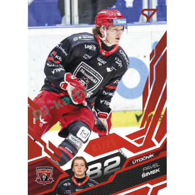 2025/26 Sportzoo ELH 2. serie #286 Pavel Šimek Ruby Red xx/25