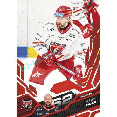 2025/26 Sportzoo ELH 2. serie #285 Radek Pilař Ruby Red xx/25