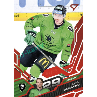 2025/26 Sportzoo ELH 2. serie #304 Carl Berglund Ruby Red xx/25