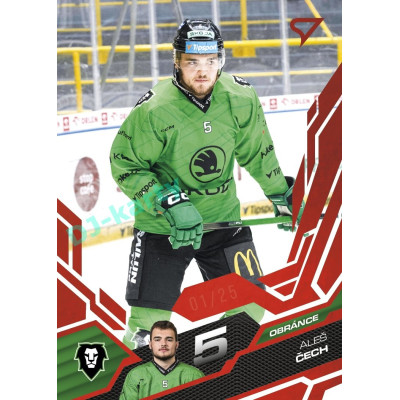 2025/26 Sportzoo ELH 2. serie #301 Aleš Čech Ruby Red xx/25