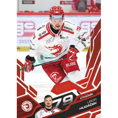 2025/26 Sportzoo ELH 2. serie #313 Libor Hudáček Ruby Red xx/25