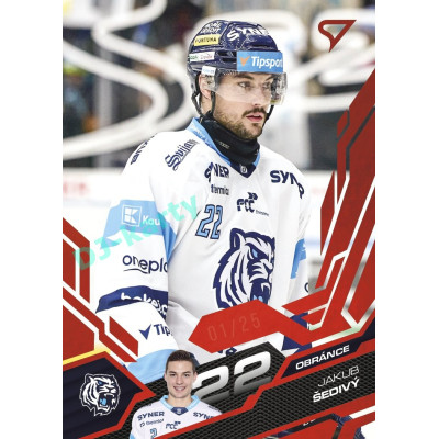 2025/26 Sportzoo ELH 2. serie #333 Jakub Šedivý Ruby Red xx/25