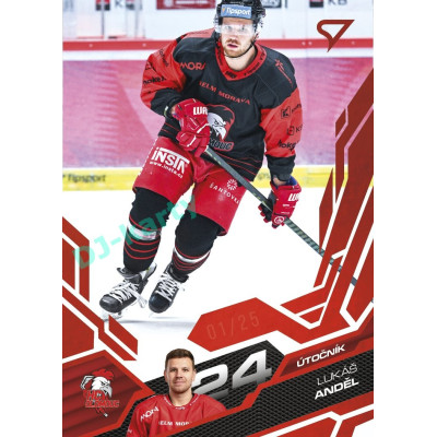 2025/26 Sportzoo ELH 2. serie #357 Lukáš Anděl Ruby Red xx/25