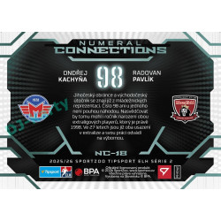 2025/26 Sportzoo ELH 2. serie #NC-18 Kachyňa – Pavlík Numeral Connections