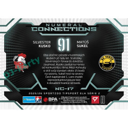 2025/26 Sportzoo ELH 2. serie #NC-17 Kusko – Sukeľ Numeral Connections
