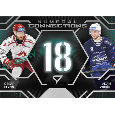 2025/26 Sportzoo ELH 2. serie #NC-07 Flynn – Zbořil Numeral Connections