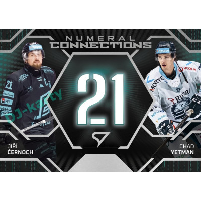 2025/26 Sportzoo ELH 2. serie #NC-09 Černoch – Yetman Numeral Connections