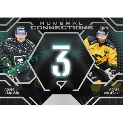 2025/26 Sportzoo ELH 2. serie #NC-02 Jánošík – Polášek Numeral Connections