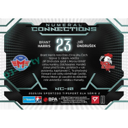 2025/26 Sportzoo ELH 2. serie #NC-10 Harris – Ondrušek Numeral Connections
