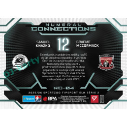 2025/26 Sportzoo ELH 2. serie #NC-04 Kňažko – McCormack Numeral Connections