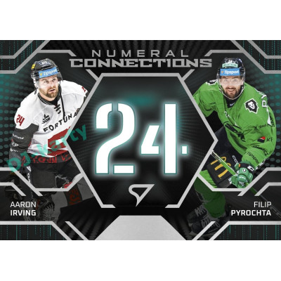 2025/26 Sportzoo ELH 2. serie #NC-11 Irving – Pyrochta Numeral Connections