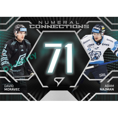 2025/26 Sportzoo ELH 2. serie #NC-15 Moravec – Najman Numeral Connections