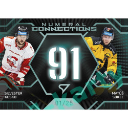 2025/26 Sportzoo ELH 2. serie #NC-17 Kusko – Sukeľ Numeral Connections Verdant Green xx/25