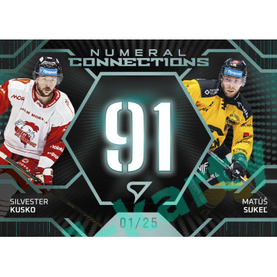 2025/26 Sportzoo ELH 2. serie #NC-17 Kusko – Sukeľ Numeral Connections Verdant Green xx/25