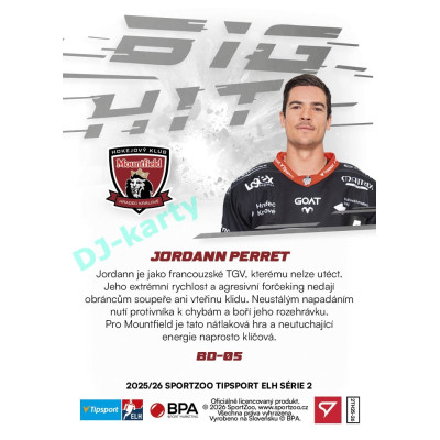 2025/26 Sportzoo ELH 2. serie #BD-05 Jordann Perret Big Hit