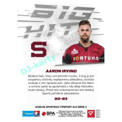 2025/26 Sportzoo ELH 2. serie #BD-03 Aaron Irving Big Hit