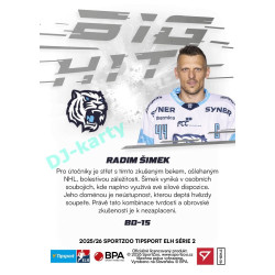 2025/26 Sportzoo ELH 2. serie #BD-15 Radim Šimek Big Hit