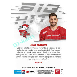 2025/26 Sportzoo ELH 2. serie #BD-18 Rok Macuh Big Hit