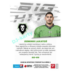 2025/26 Sportzoo ELH 2. serie #BD-09 Dominik Lakatoš Big Hit