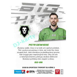 2025/26 Sportzoo ELH 2. serie #BD-08 Petr Gewiese Big Hit