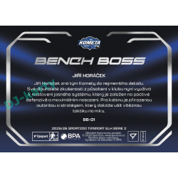 2025/26 Sportzoo ELH 2. serie #BB-01 Jiří Horáček Bench Boss