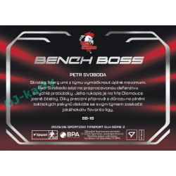 2025/26 Sportzoo ELH 2. serie #BB-18 Petr Svoboda Bench Boss