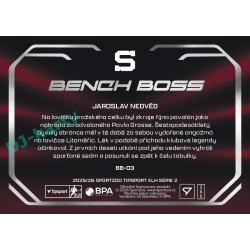 2025/26 Sportzoo ELH 2. serie #BB-03 Jaroslav Nedvěd Bench Boss
