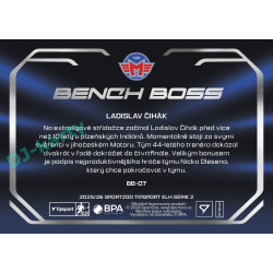 2025/26 Sportzoo ELH 2. serie #BB-07 Ladislav Čihák Bench Boss