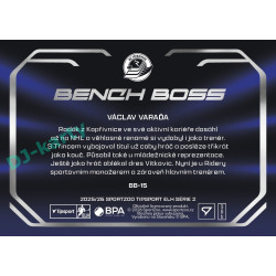 2025/26 Sportzoo ELH 2. serie #BB-15 Václav Varaďa Bench Boss