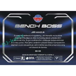 2025/26 Sportzoo ELH 2. serie #BB-08 Jiří Hanzlík Bench Boss