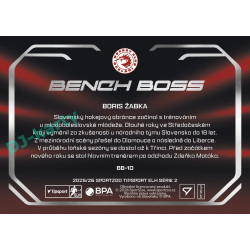 2025/26 Sportzoo ELH 2. serie #BB-10 Boris Žabka Bench Boss