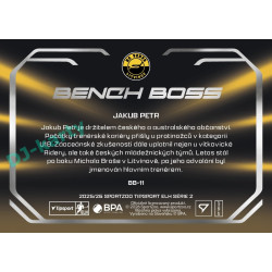 2025/26 Sportzoo ELH 2. serie #BB-11 Jakub Petr Bench Boss