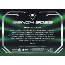 2025/26 Sportzoo ELH 2. serie #BB-09 Miroslav Hořava Bench Boss