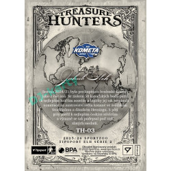 2025/26 Sportzoo ELH 2. serie #TH-03 Jakub Flek Treasure Hunter 