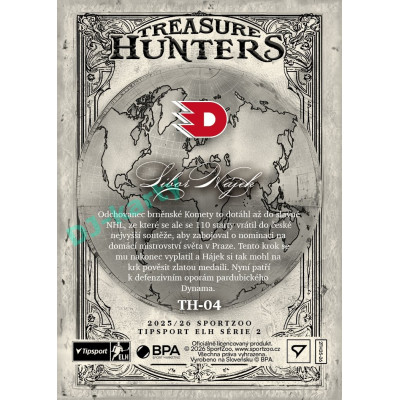 2025/26 Sportzoo ELH 2. serie #TH-04 Libor Hájek Treasure Hunter 