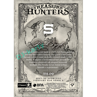 2025/26 Sportzoo ELH 2. serie #TH-09 Mark Pysyk Treasure Hunter 