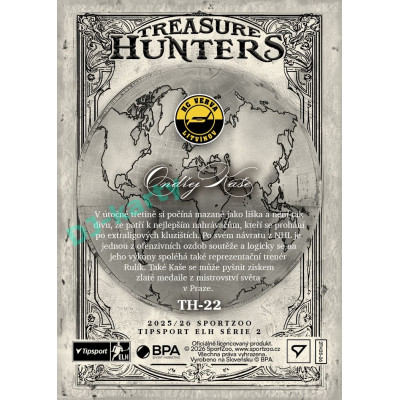 2025/26 Sportzoo ELH 2. serie #TH-22 Ondřej Kaše Treasure Hunter 