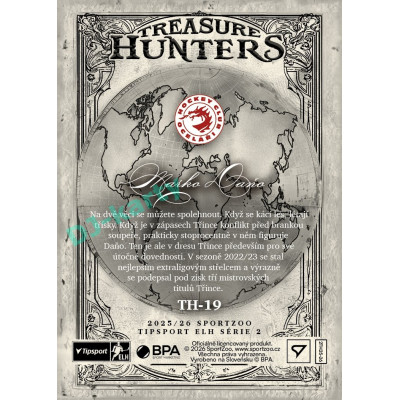 2025/26 Sportzoo ELH 2. serie #TH-19 Marko Daňo Treasure Hunter 