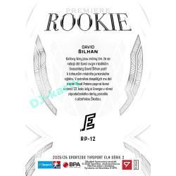 2025/26 Sportzoo ELH 2. serie #RP-12 David Šilhan Rookie Premiere