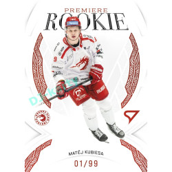2025/26 Sportzoo ELH 2. serie #RP-16 Matěj Kubiesa Rookie Premiere Garnet Red xx/99