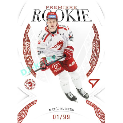 2025/26 Sportzoo ELH 2. serie #RP-16 Matěj Kubiesa Rookie Premiere Garnet Red xx/99