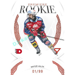 2025/26 Sportzoo ELH 2. serie #RP-10 Matúš Válek Rookie Premiere Garnet Red xx/99