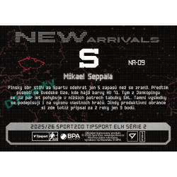 2025/26 Sportzoo ELH 2. serie #NA-09 Mikael Seppälä New Arrivals