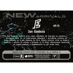 2025/26 Sportzoo ELH 2. serie #NA-15 Jan Bambula New Arrivals