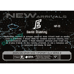 2025/26 Sportzoo ELH 2. serie #NA-18 David Šťastný New Arrivals