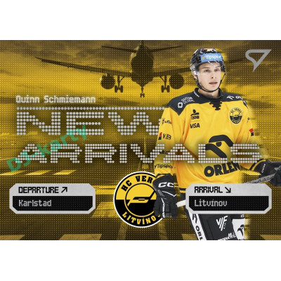 2025/26 Sportzoo ELH 2. serie #NA-26 Quinn Schmiemann New Arrivals