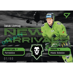 2025/26 Sportzoo ELH 2. serie #NA-21 Jakub Lichtag New Arrivals Iron Grey xx/60