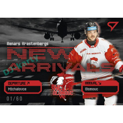 2025/26 Sportzoo ELH 2. serie #NA-36 Renars Krastenbergs New Arrivals Iron Grey xx/60
