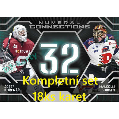 2025/26 Sportzoo ELH 2. serie kompletní set 18ks Numeral Connections karet